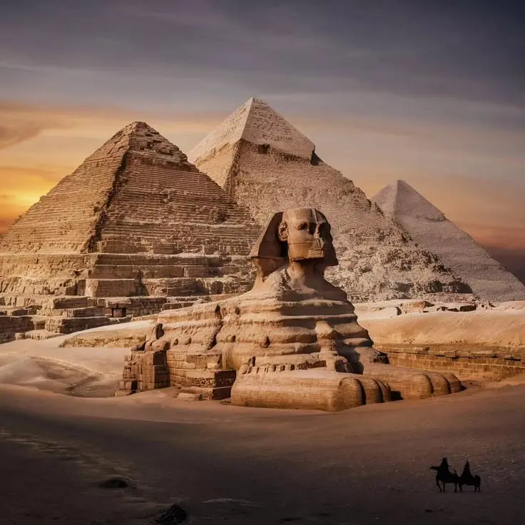 Tour to Pyramids of giza , Sphinx and Dahshur.